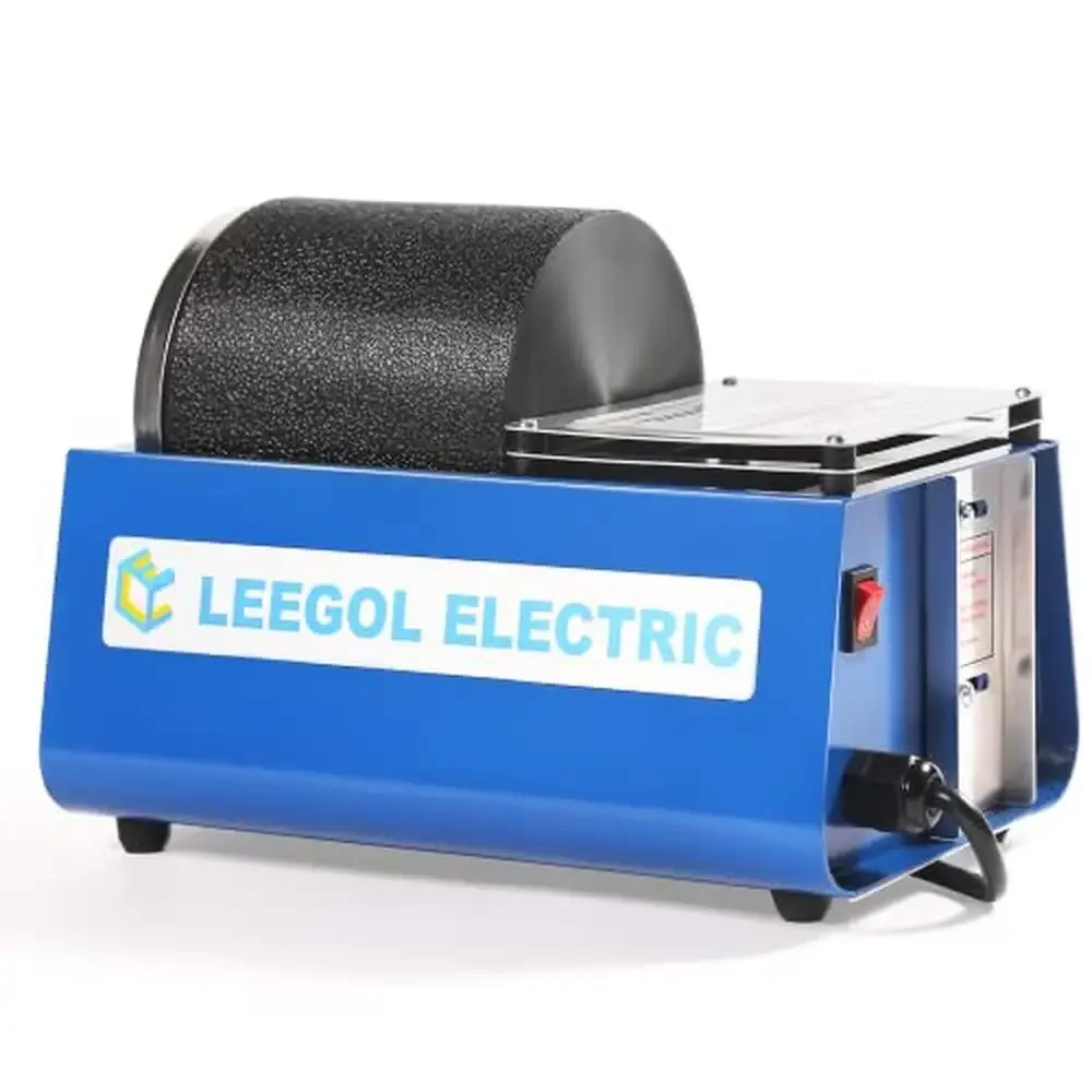 Single Drum Rock Tumbler 3LB Polishing Machine Kit Adults Kids Easy to Use and Maintain Leak Proof Rubber Barrel Fun Rock
