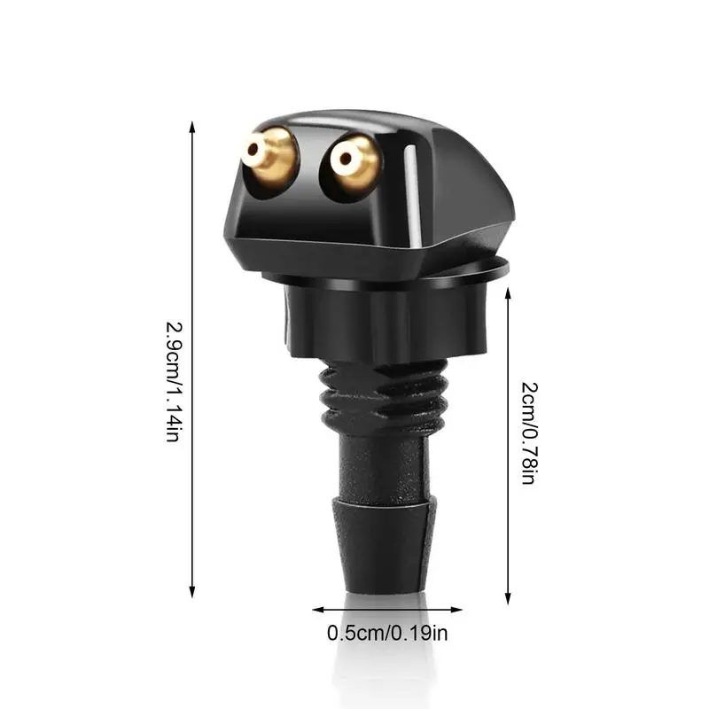 Windshield Washer Nozzle 2 Pack Windshield Spray Jet Kit Windshield Washer Squirter Check Valve Automotive Replacement for Cars