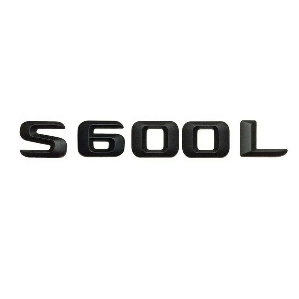 Per Mercedes Benz W221 W222 S600 S600L Schwarz Glanz 3D Lettering Emblem Badge Styling Sticker Auto Decorare Accessori