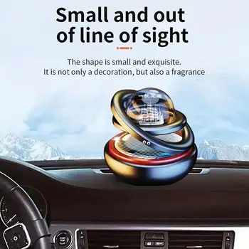 Automotive solar power 360 ° diffusore di profumo rotante deodorante per ambienti ornamenti di profumo originali accessori per interni auto
