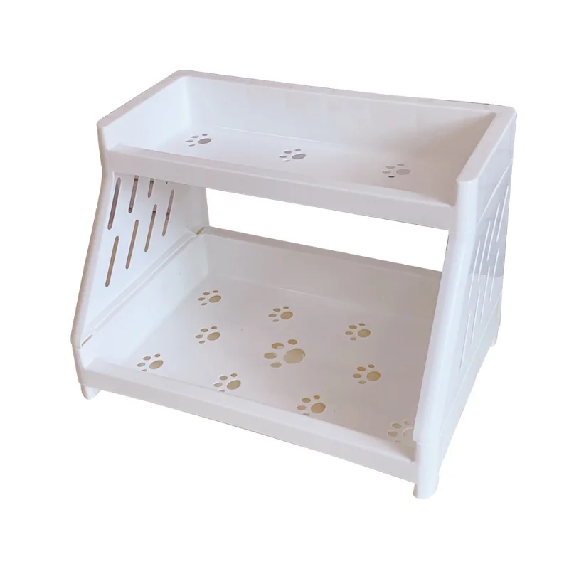 Kawaii Double Layers Desktop Storage Shelves Stationery Organizers Rack Large-capacity File Storage Tray Office Desk Accessories for desktop storage shelf stationery organizer document organizer desktop storage kit stationery storage box