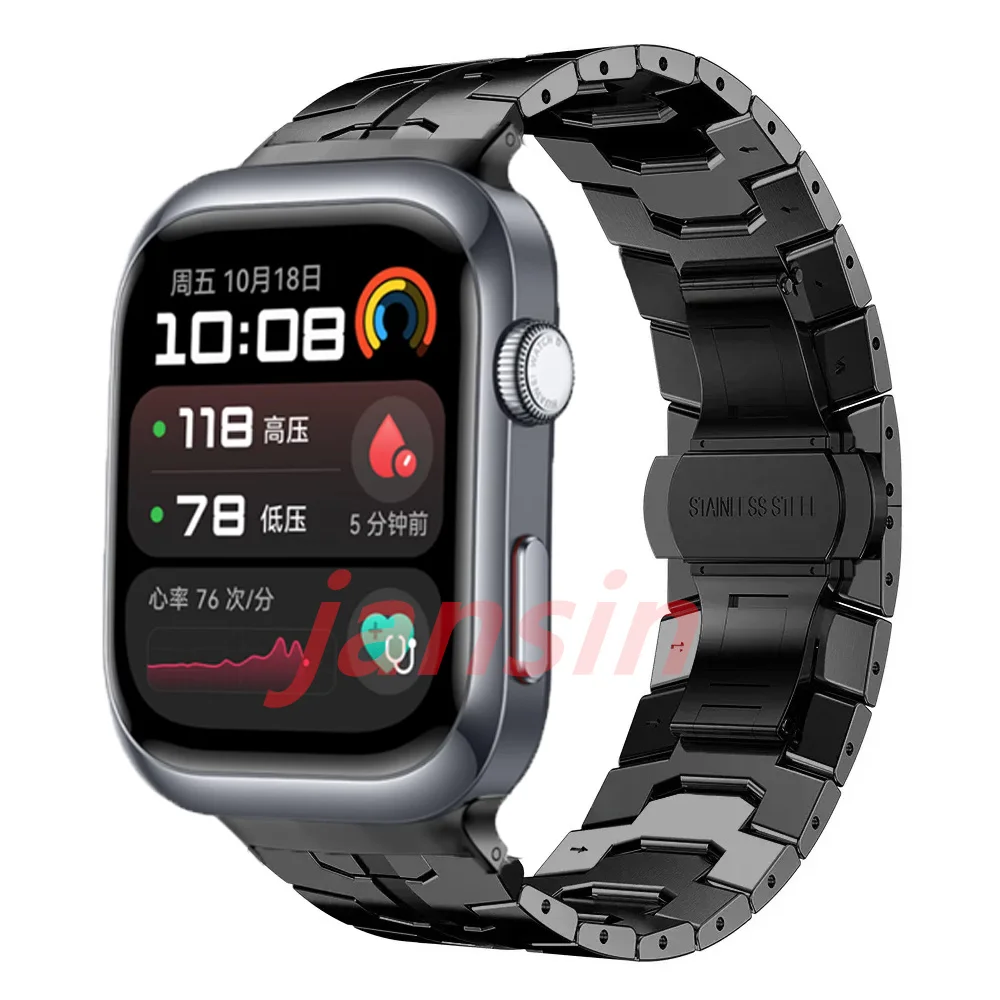 Stainless Steel Metal Wristband Bracelet - Business Watchband Accessory