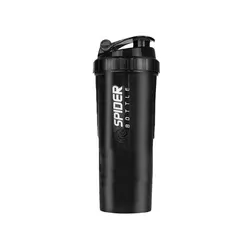 Triple-Layer Mixing Shaker for Protein and Hydration (Black)