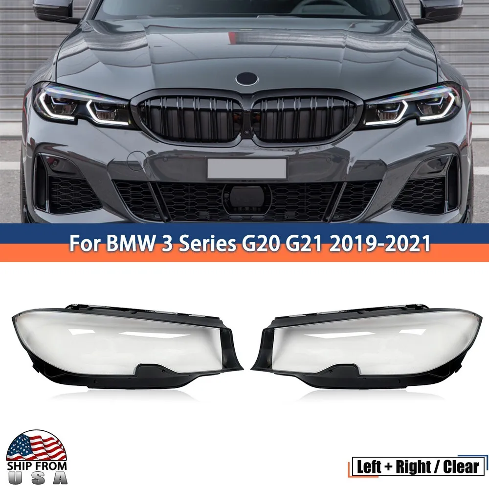 For BMW 3 Series G20 G21 G28 Headlight Shell Lens Cover 320i 330i Left Right Headlamp Lampshade Lamp Shade Cap