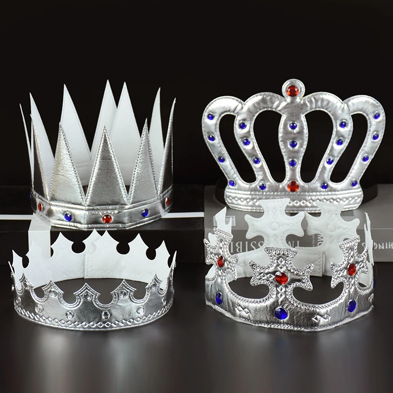 

Girl Boy Prince Princess Crown Tiara for Baby Shower Birthday Party Cosplay Dress Up Photography Props Headwear Hair Accessories