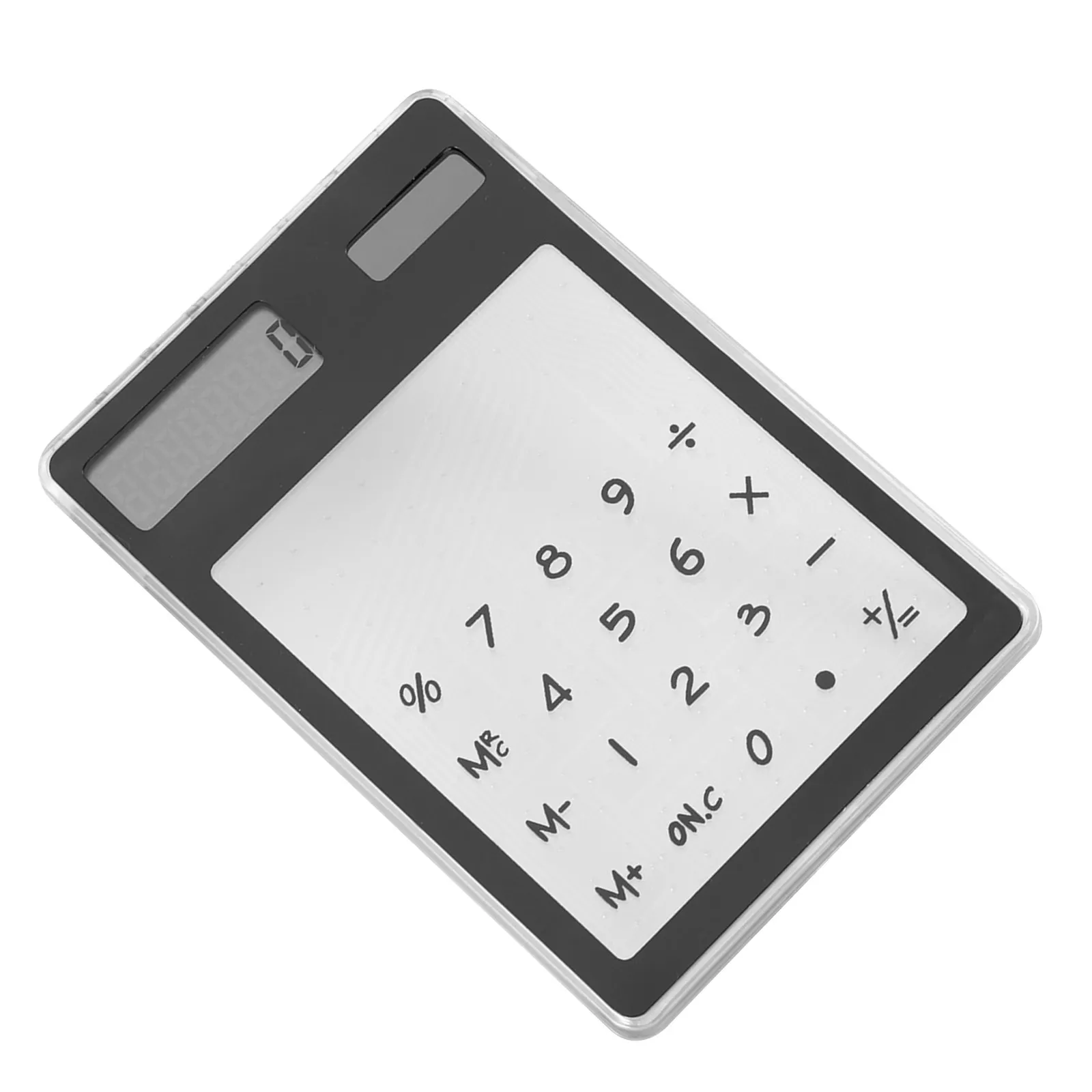 태양광 투명 터치스크린 계산기 8자리 LCD 디스플레이 학생용 학교 사무실 데스크탑 사용을 위한 소형 경량 제품