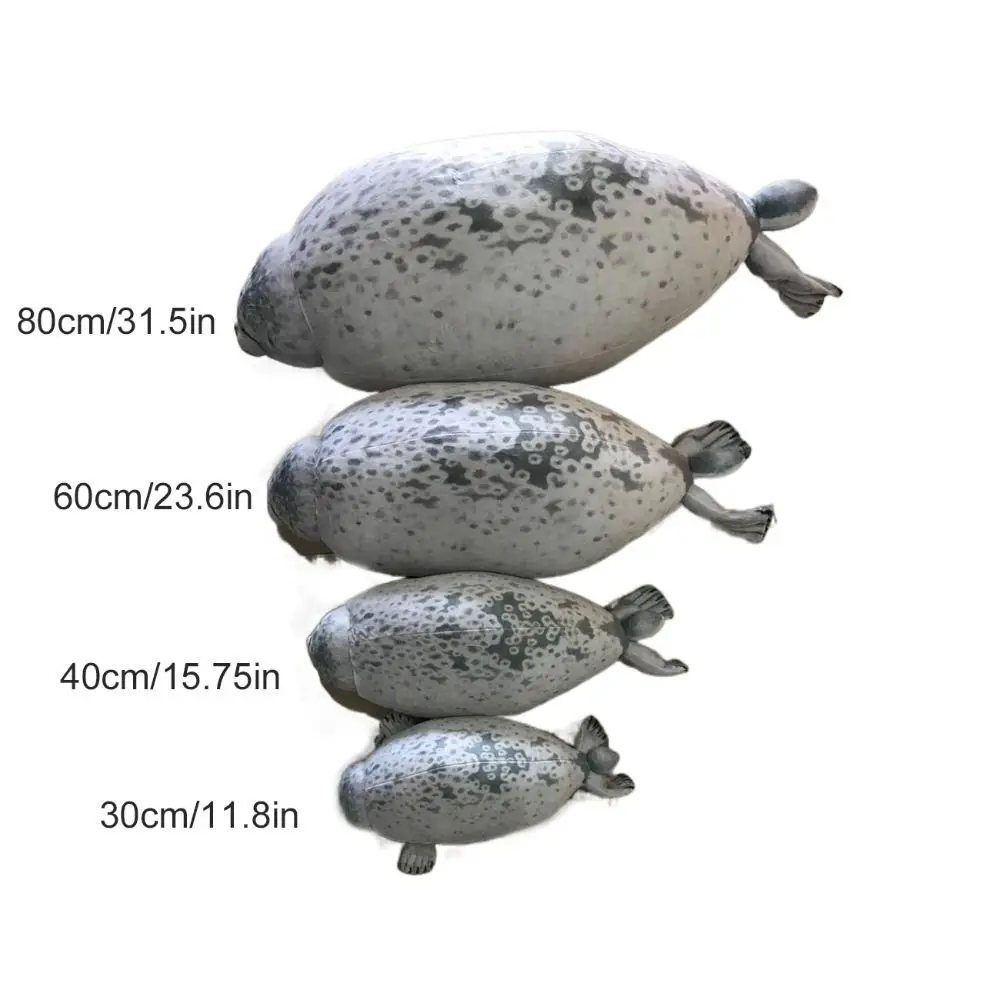 Trendy Chubby Blob Seal Pillow Cute Large Stuffed Animal Plush Toys Soft PP Cotton Seal Plush Toys Children's Gift