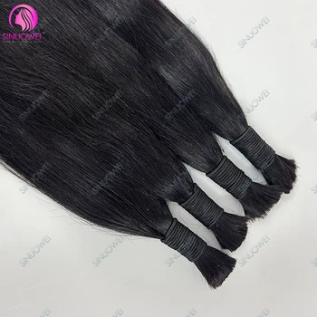 Bone Straight Human Hair Bulk For Braiding Extensiones 10-30Inch No Weft Brazilian Hair Weaving Unprocessed Human Hair 1