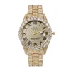 Hip Hop Iced Out Men Watch Luxury Rhinestone Quartz Watches Round Clock Unisex Wrist Watch Gift For Boyfriend Relogio Feminino 6