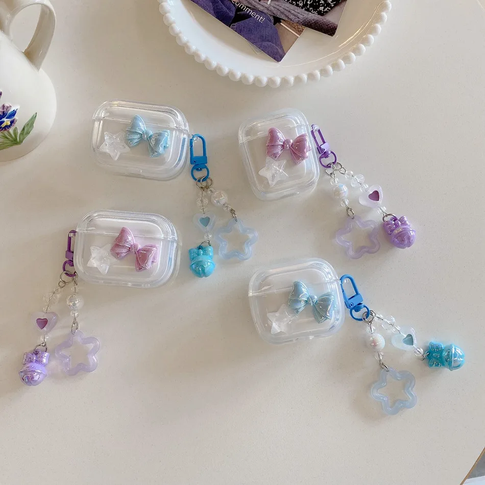 Per Lenovo Lp40 / Lp40 Pro Custodia Fashion Stars/Love Custodia Protettiva In Silicone Trasparente Per Auricolari Per Lenovo Lp5 Cover