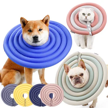 Elizabethan Dog Collars Surgery Recovery Protective Pet Cone Neck Circle Protective Soft Waterproof Cat Collar Pet Supplies