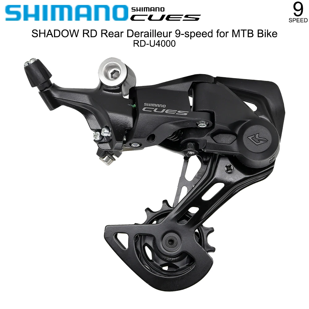 

SHIMANO CUES U4000 Rear Derailleur for MTB Bike E-bike SHADOW RD Derailleurs 9 Speed MAX 41T Cassette Original Bicycle Parts