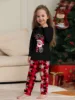 2024 New Year's Costumes Cartoon Elk Print Christmas Parent-child Matching Pajamas Set Boys Girls Sleepwear Xmas Family Look Pjs 5