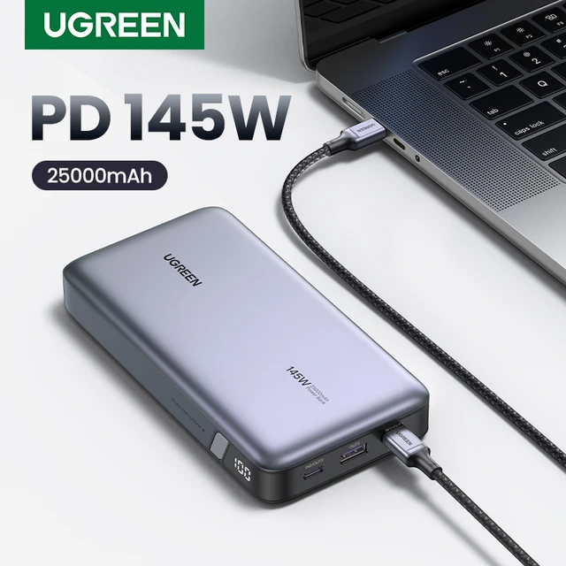 UGREEN PD 145W Power Bank a ricarica rapida 25000mAh PowerBank portatile  per Macbook Pro iPhone Xiaomi