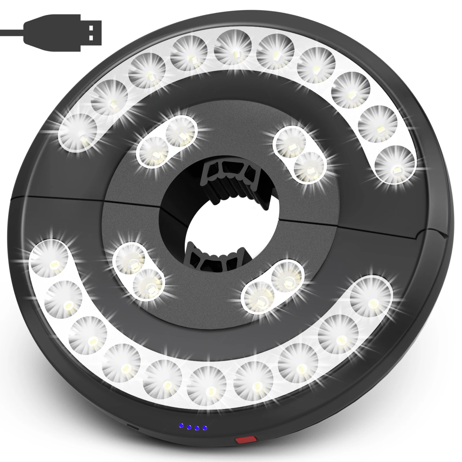 28LED Patio Umbrella Light Outdoor 3 Mode Camping Light Night Tent Patio Garden Emergency With Auto-Adjustable Clamp
