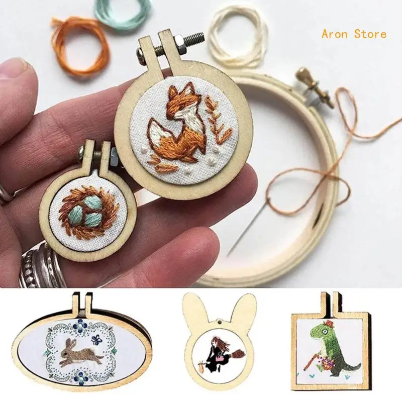 Mini Embroidery Hoop Rings Small Round Embroidery Frame Circle Sewing Smooth Hoop Rings Decoration Accessory