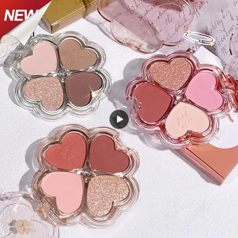 Ombretto All In One Palette Highlight Matte 4 Colori Eyeshadow Palette Pearlescent Shining And Charming Eyeshadow Palette Blush