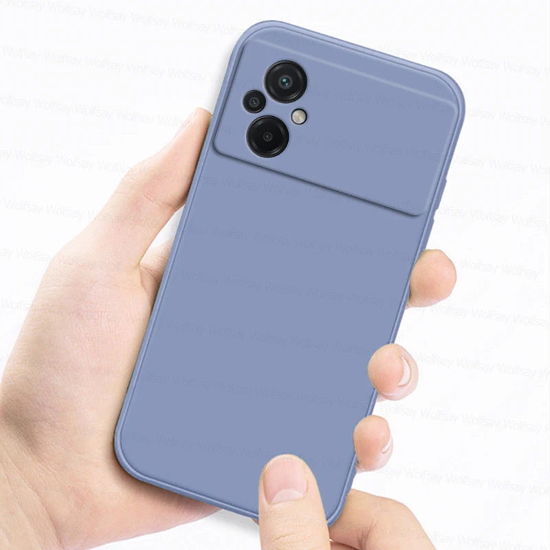 Shockproof TPU Liquid Silicone Phone Back Case