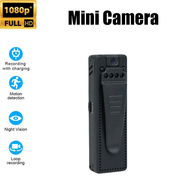 dvc camcorder Mini Camera Smart Home HD1080P Body Cameras Micro Sports DV Sound Recorders Pen Back Clip Video Recording Small Camcorder professional camcorder