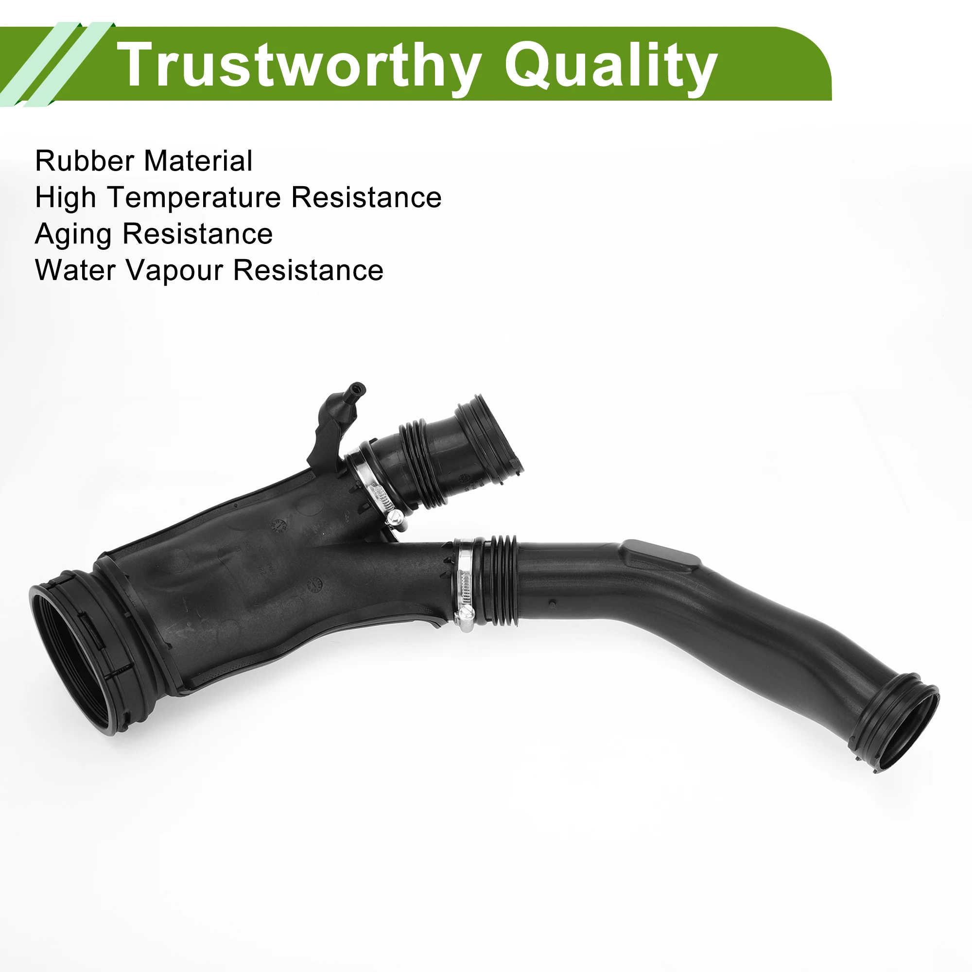 X Autohaux Car Assembly Turbo Air Hose No.13717582312 for BMW 7 Series X6 E71 F01 F02 740i 740Li N54 Cleaner Intake Hose 1 Pc