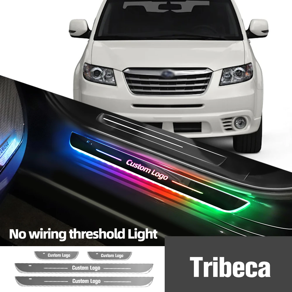 

For Subaru Tribeca 2005-2015 2012 2013 2014 Car Door Sill Light Customized Logo LED Welcome Threshold Pedal Lamp Accessories