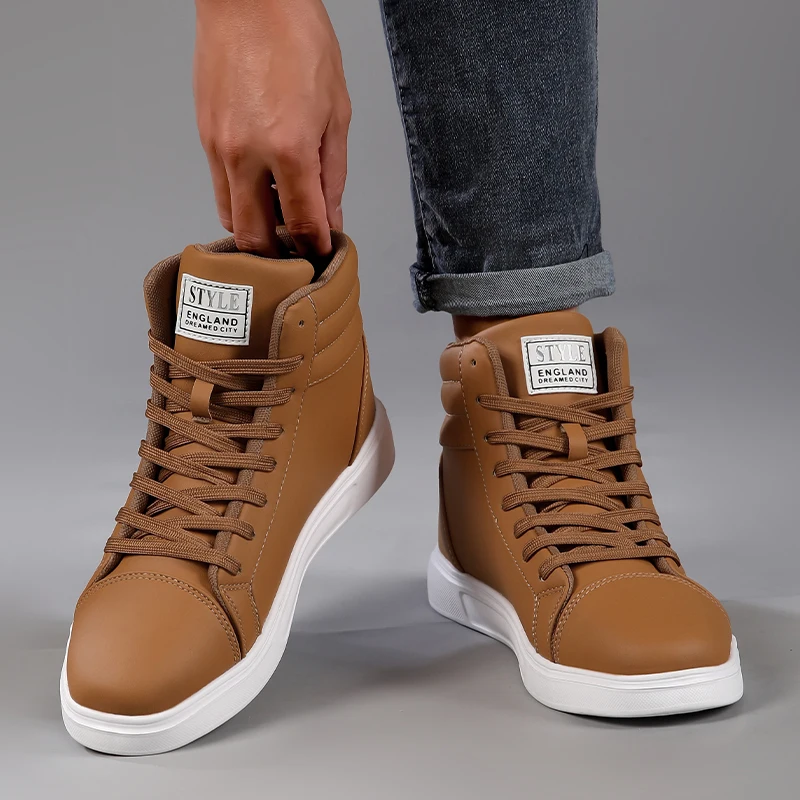 Skateboarding Shoes High Top Leisure Sneakers Comfortable Street Sports Shoes Walking Women Men