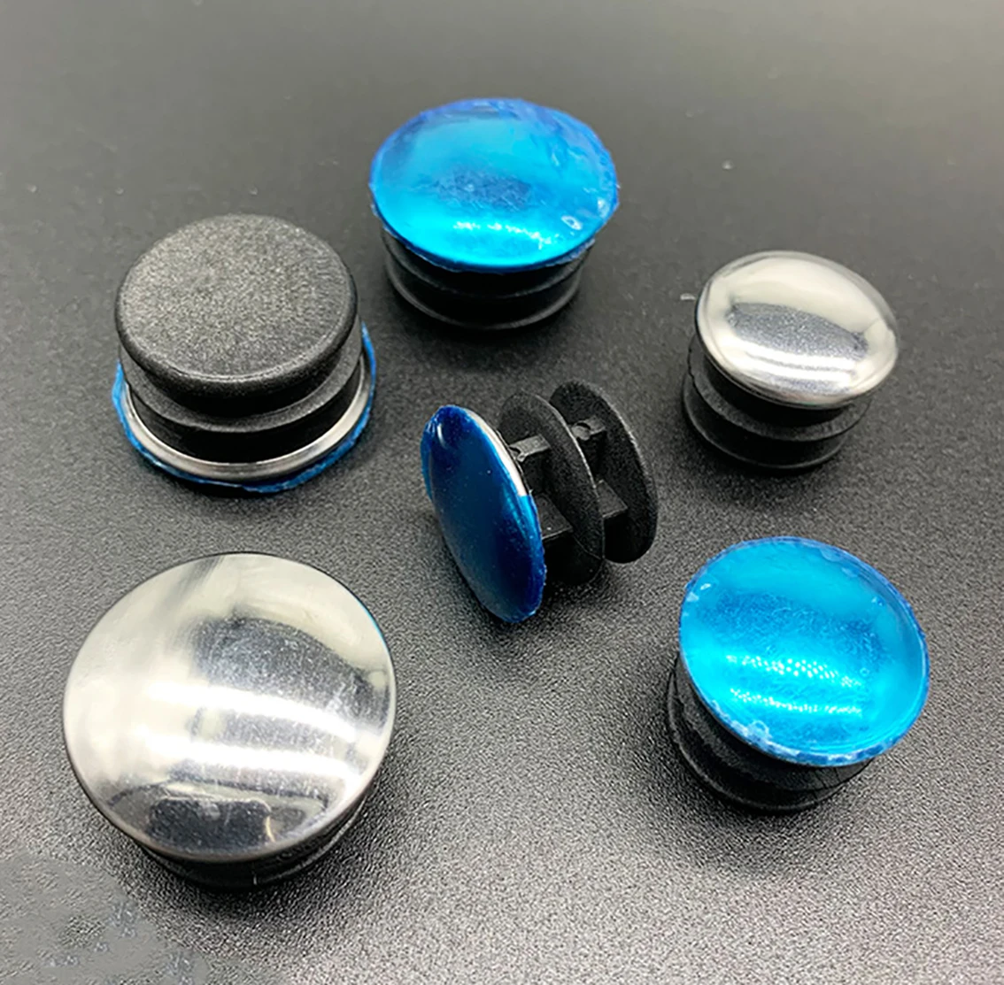 Round Stainless Steel Pipe Caps 20mm 22mm 25mm Protection Gasket Dust Seal End Cover Caps For Pipe Bolt Furniture