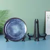 12/1Pcs Clear Plastic Easels Table Top Folding Acrylic Holder Dish Plate Bowl Racks Photos Frame Stand Storage Home Decorations 4