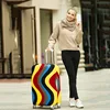 Fashion Suitcase Cover High Elastic Geometry Love Heart Shaped Luggage Case Dust Cover 18-32Inch Suitcase Essential Accessories 2