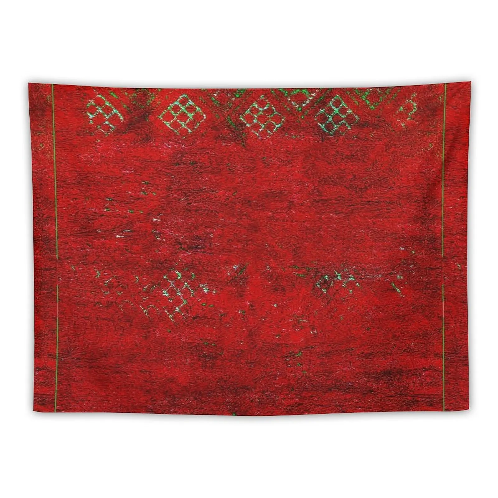 

V17 Red Traditional Moroccan Carpet Texture. Tapestry Room Decorator Tapestrys