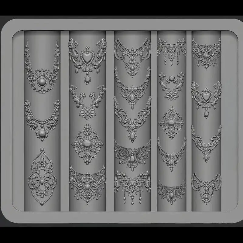3D 실리콘 네일 아트 몰드 유럽 스타일 복고풍 패턴 레이스 디자인 장식 DIY 투명 매니큐어 템플릿