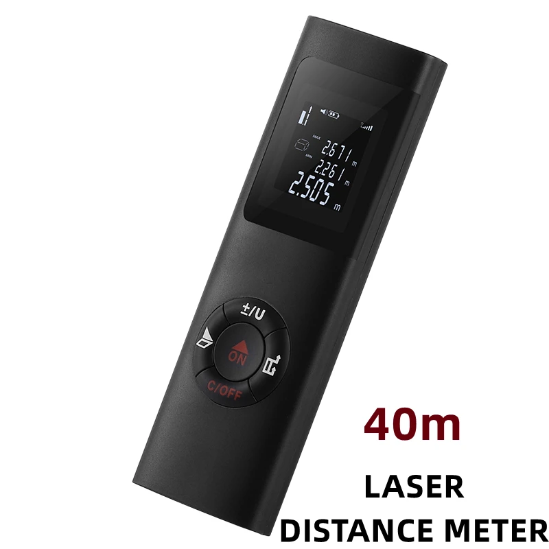 40m Portable Laser Distance Meter HD Backlight Digital Range Finder