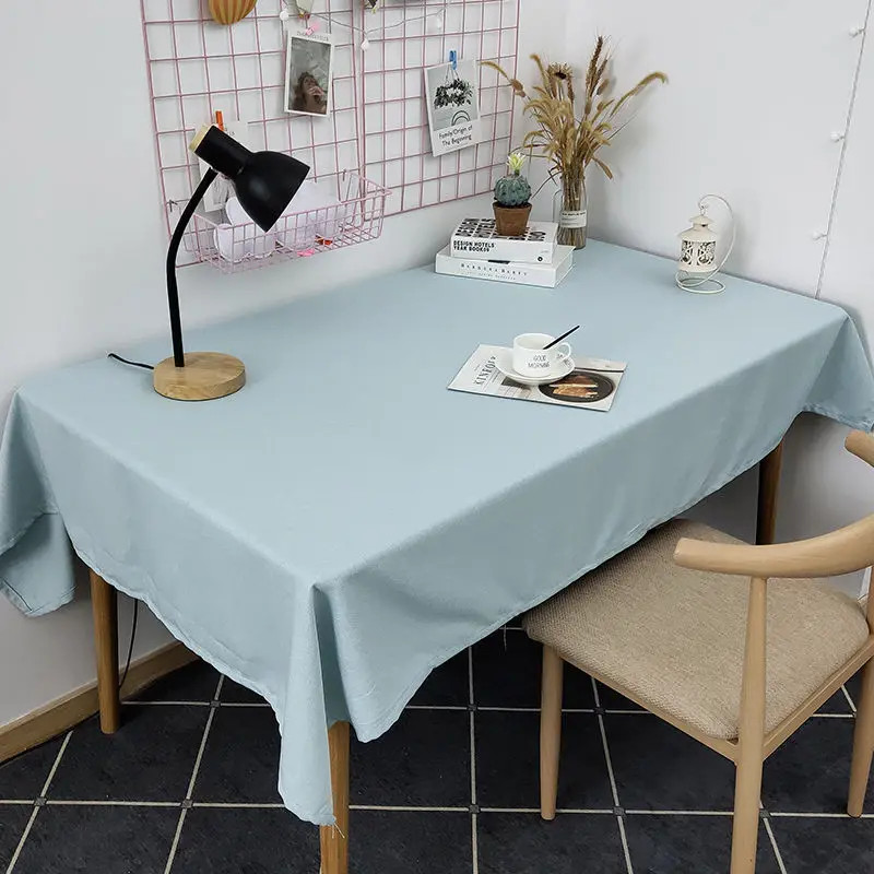 

Table linen stalls Japanese dormitory desk ins solid color table cloth cloth linen table cloth