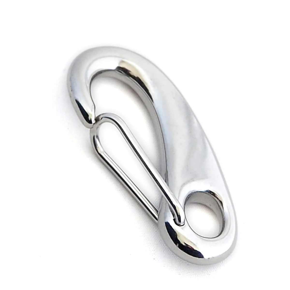 Moschettone In Acciaio Inox AISI 316 Lucidato 8x80mm Con Occhio - Foto 7