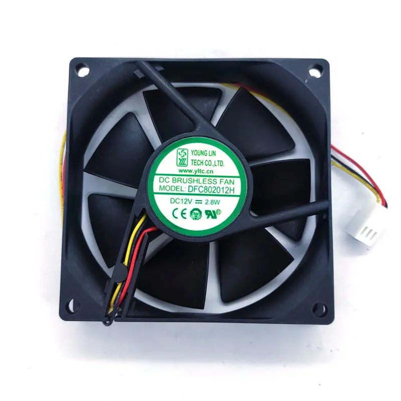 Ventilador de Refrigeração do Computador Original Linhas Dfc802012m Dc12v 2.0w Dfc802012h 2.8w 8cm 80x80x20 mm - Imagem 5