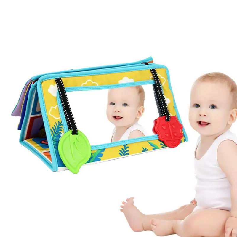 

Baby Mirror High Contrast Baby Floor Mirror Toys Mirror Toys For Infants Boys And Girls Sensory Crawling Toy
