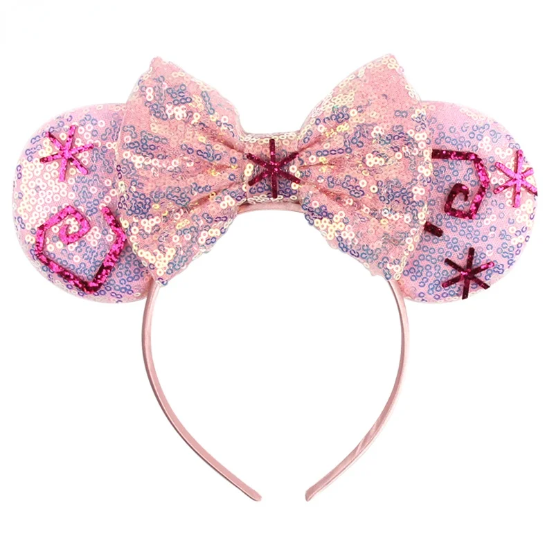 2 Piec FANYITY Mouse Ears Headbands Sequin Hair Band for Girls Women Boys Party 