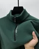 Men's Clothing Turtleneck Sweater Fashion Men's Knitwear Solid Color Chunky Half Zipper Thickening Sweater Luxury Warm Sweater 5