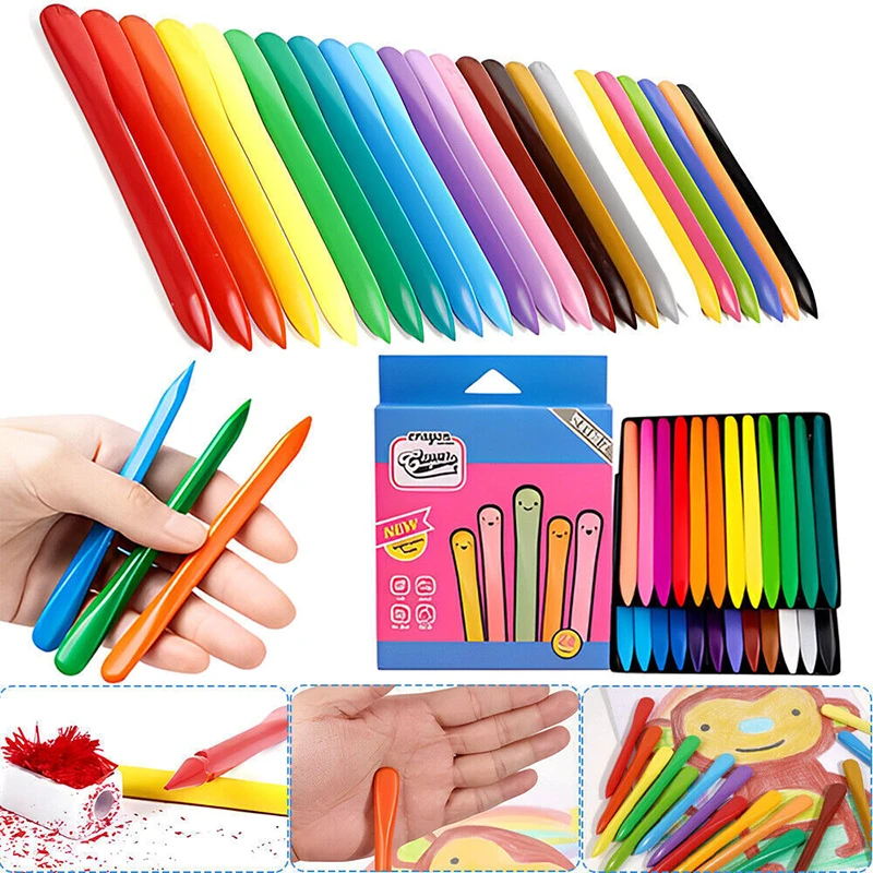 36 Colors Children Painting Color Pen Crayons Organic Paint Drawing Set Eraseable Crayon School Graffiti Drawing Supplies