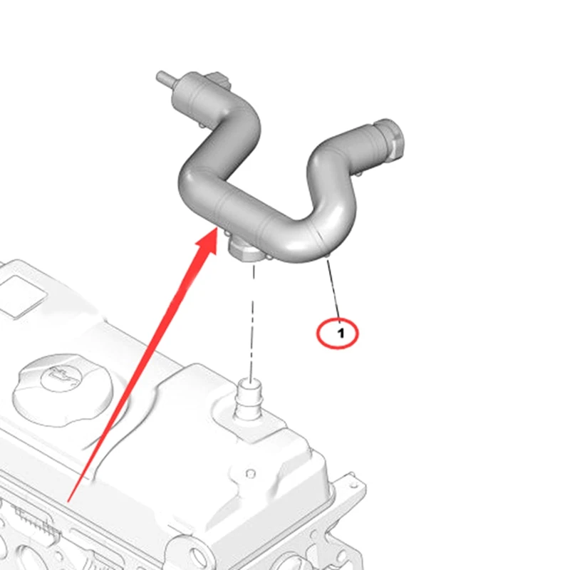 A13P 1192Q5 1192R2 Car Engine Crankcase Ventilation Tube Oil Breather Pipe For Peugeot 106 306 Partner Citroen Saxo Xsara