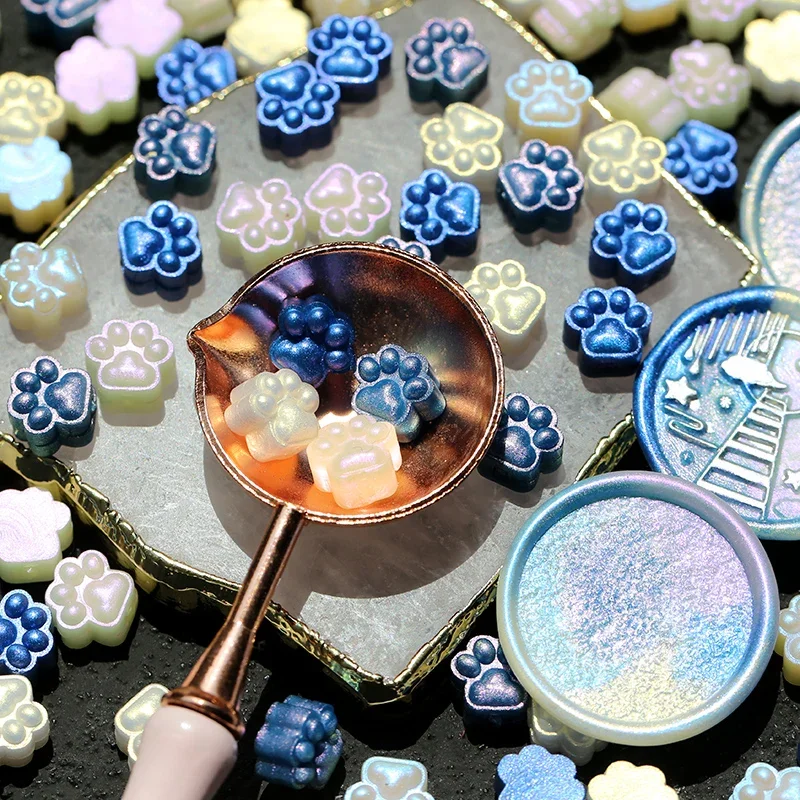 Mixed Color Pearlescent Wax Grains for DIY Greeting Card Decoration