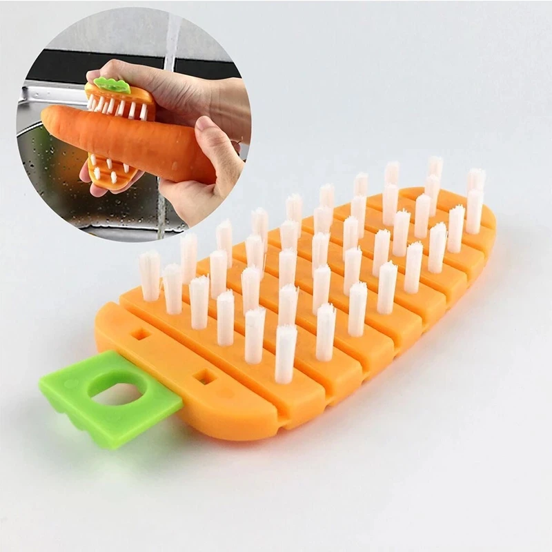 Vegetable Cleaning Tools Fruit Cleaning Brush Flexible Potato Carrot Cucumber Brush Kitchen Tools Accessories