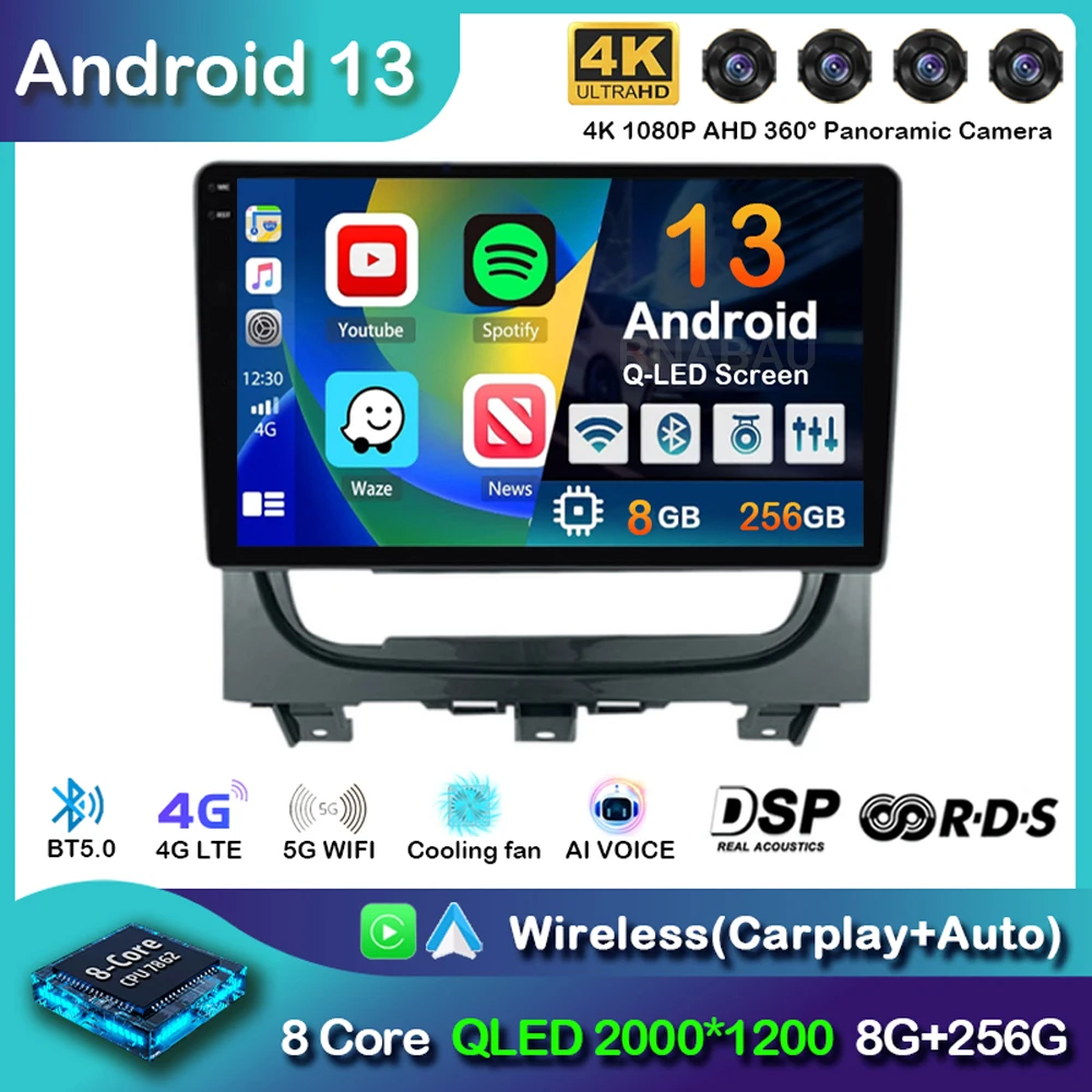 

Автомагнитола на Android 13 для Fiat Strada Idea 2012 2013 2014 - 2016 мультимедийный видеоплеер навигатор GPS стерео 2 Din DVD