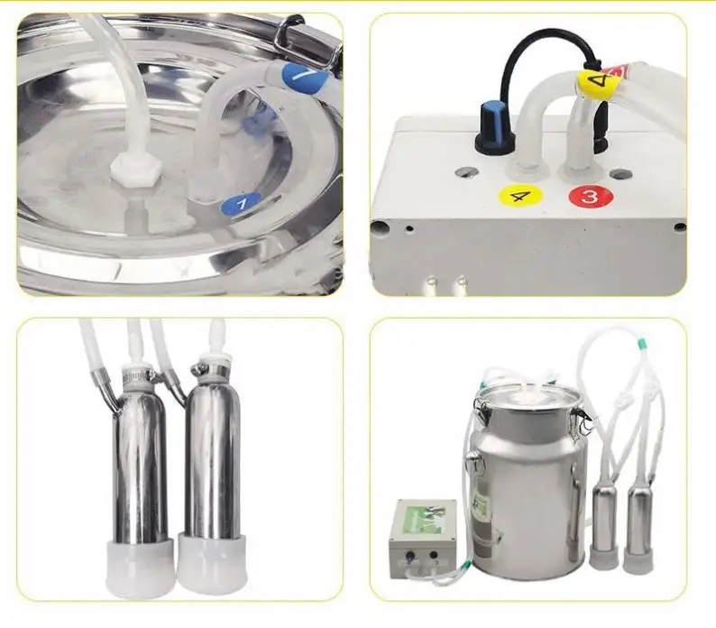 Machine Lait Vache 10L Vacuum Type Automatic Dairy Cows Goat Sheep Milk Machine Pulsation ...