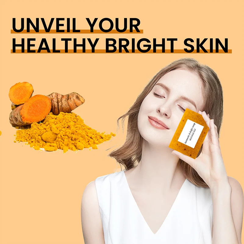 100g Turmeric Citric Acid Hand Made Soap Lemon Kojic Acid Soap Ginger Handmade Soap Washing Face Bathing Shower And Facial Soap 5