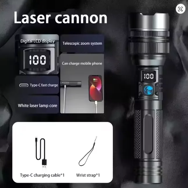 Lenovo LED Flashlight USB Display IPX8