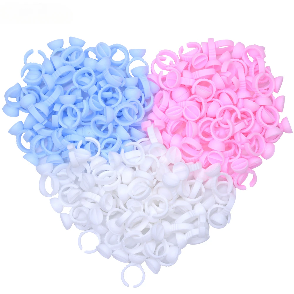 Plastic Glue Ring Cups For Eyelashes Extension