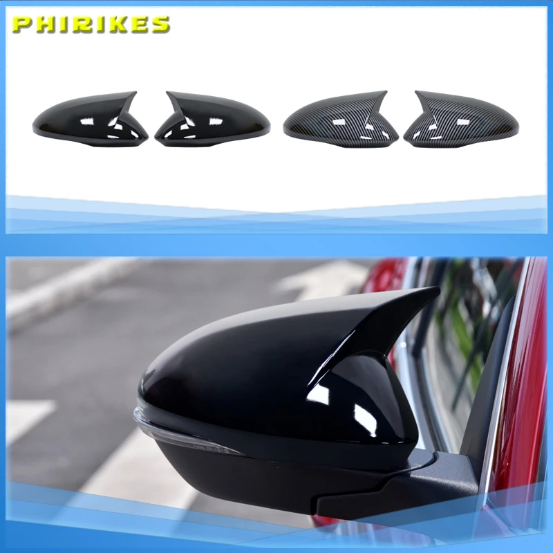

Car Side Exterior Rearview Mirror Decoration Cover Trim For Alfa Romeo Stelvio 2017 2018 2019 2020 Carbon Fiber ABS Accessories