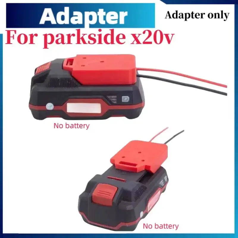 Per Lidl Parkside X20V Connettore Del Cavo Uscita Adattatore Spina Adattatore Fai Da Te 14Awg (Batteria Esclusa)