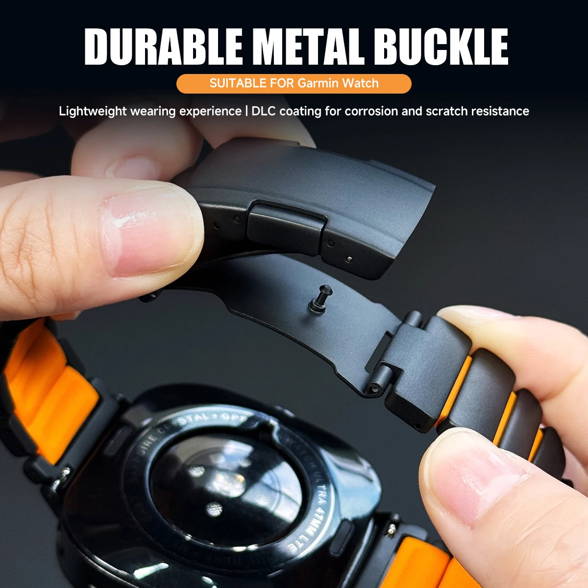 Premium 26mm Titanium Watch Band with Quick Fit Strap Feature